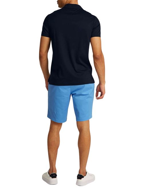 Polo uomo blu in cotone Tommy Hilfiger | MW0MW38465DW5